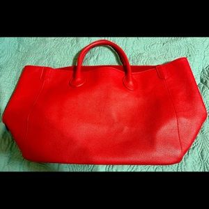 Madison Red Beck Bag - Medium Tote